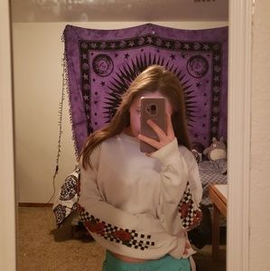 cute white checkered shirt